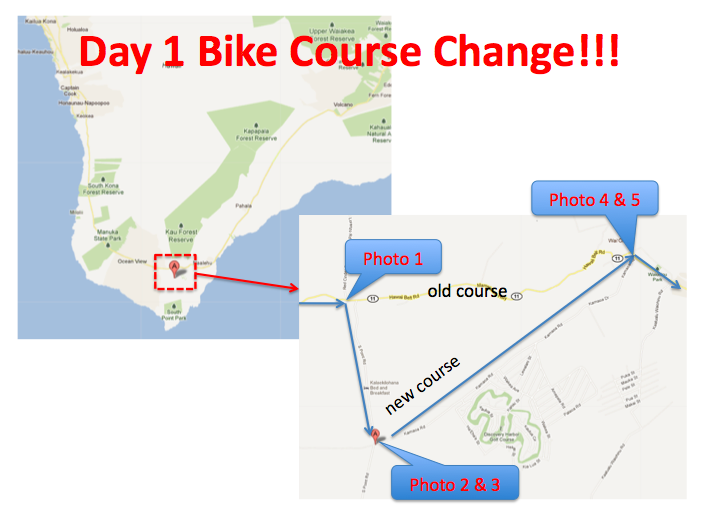 Day 1 - bike change map